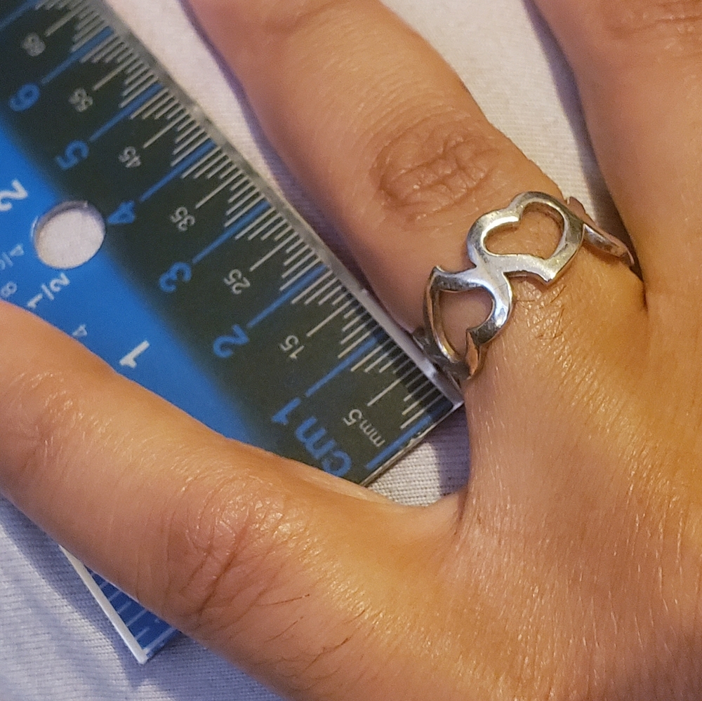 Sterling Silver Infinity Heart Ring - image 5
